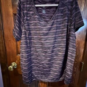 Livi Active Purple and Pink Patterned Top